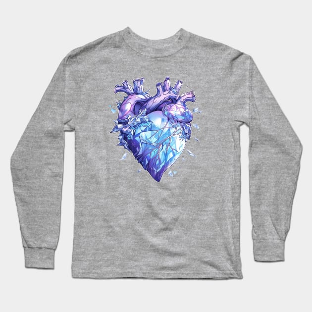 Heart of Ice Long Sleeve T-Shirt by DarkSideRunners